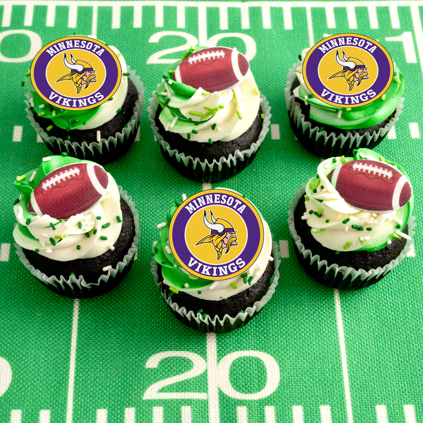 Minnesota Vikings Football Cupcakes
