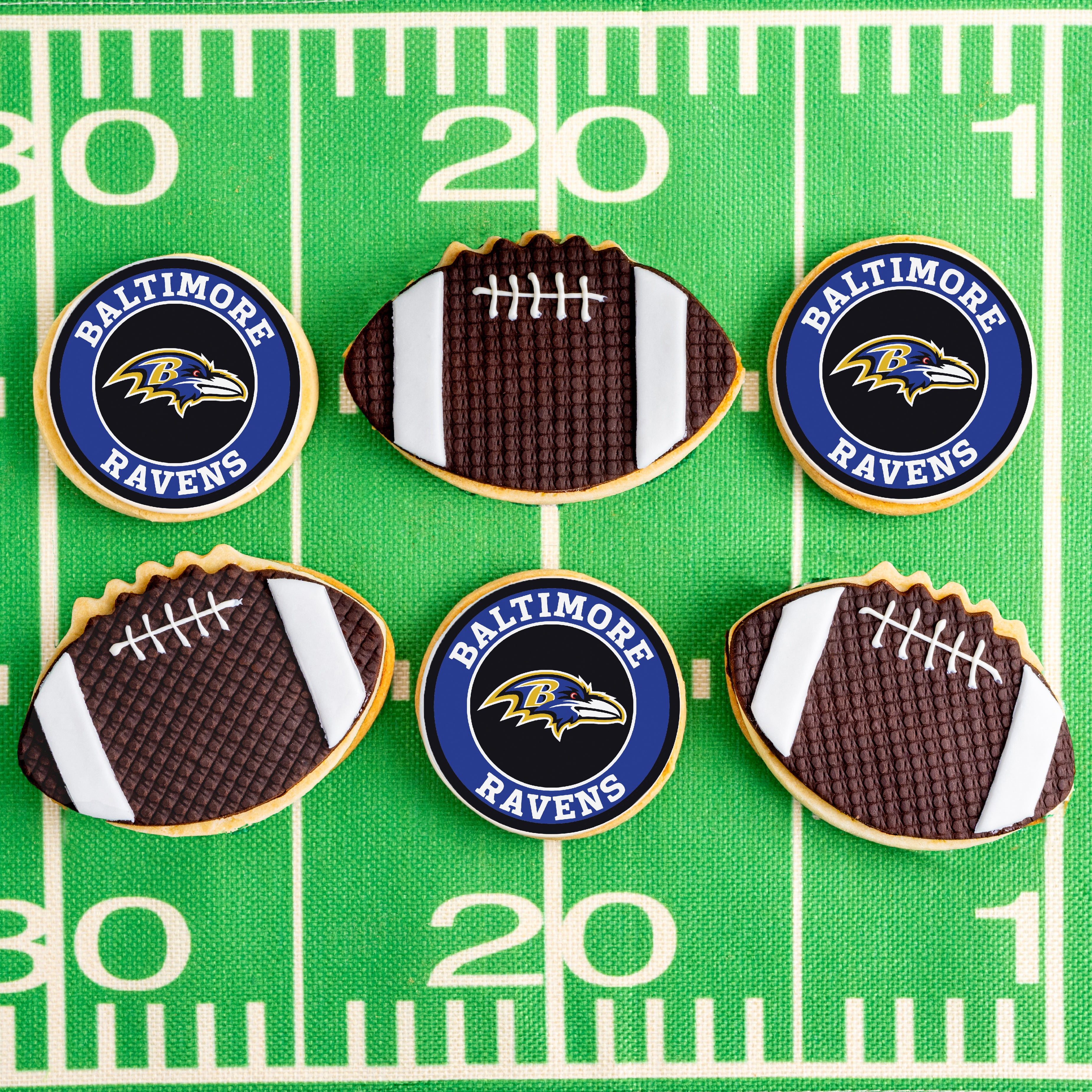 Baltimore Ravens Football Cookies Baltimore Ravens Football Cookies