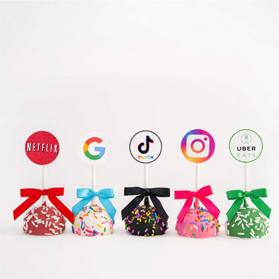 Custom Logo Cake Pops | Upload Your Artwork - Sweet E's Bake Shop - Sweet E's Bake Shop