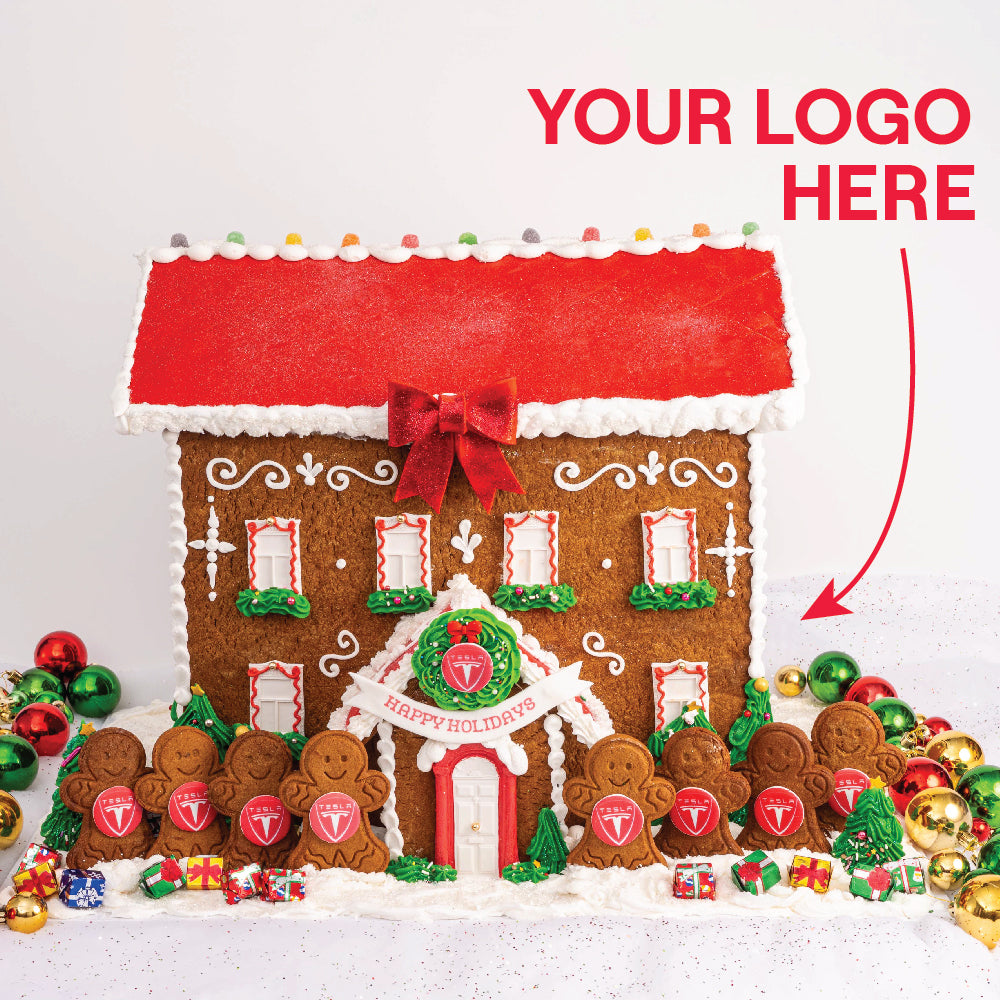 Corporate Logo Gingerbread Mansion