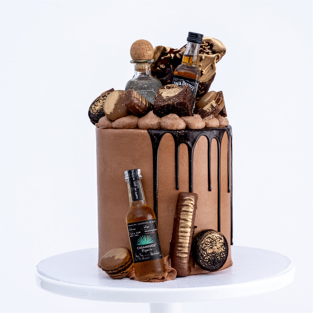 Man Liquor Bottle Cake - Sweet E's Bake Shop - The Cake Shop