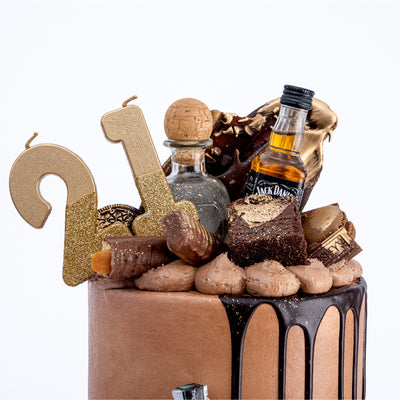 Man Liquor Bottle Cake - Sweet E's Bake Shop - The Cake Shop