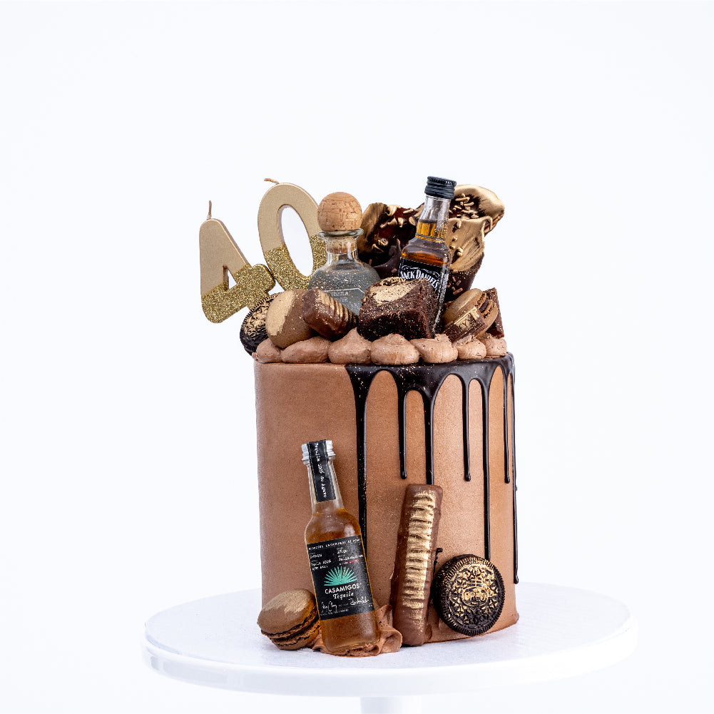 Man Liquor Bottle Cake - Sweet E's Bake Shop - The Cake Shop