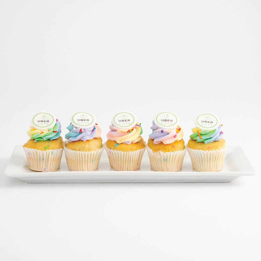 Mini Logo Cupcakes | Custom Color | Upload Artwork - Sweet E's Bake Shop - The Cupcake Shop
