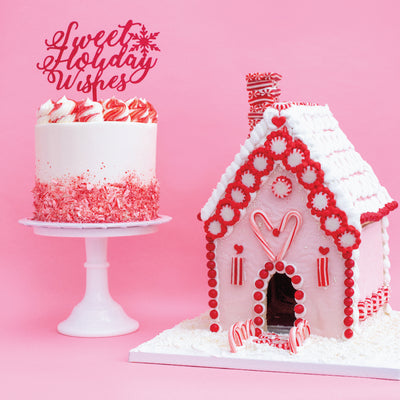Peppermint Cake & Gingerbread House | Custom Order - Sweet E's Bake Shop - Sweet E's Bake Shop