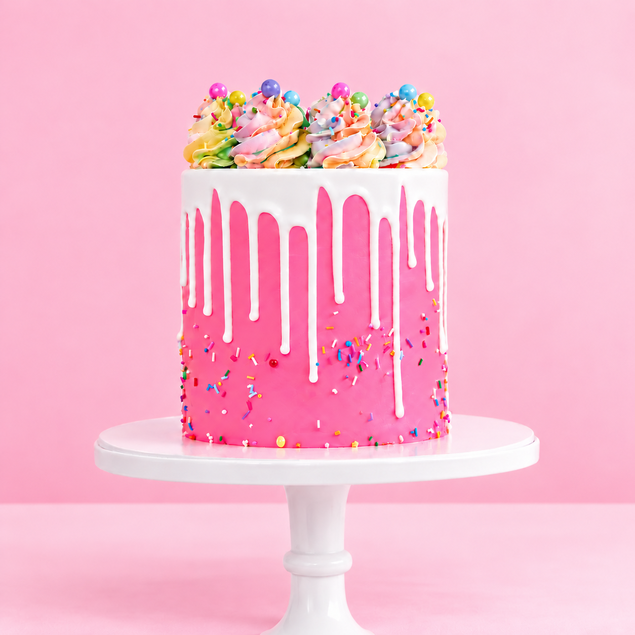 Rainbow Candy Explosion Cake Delivery Los Angeles
