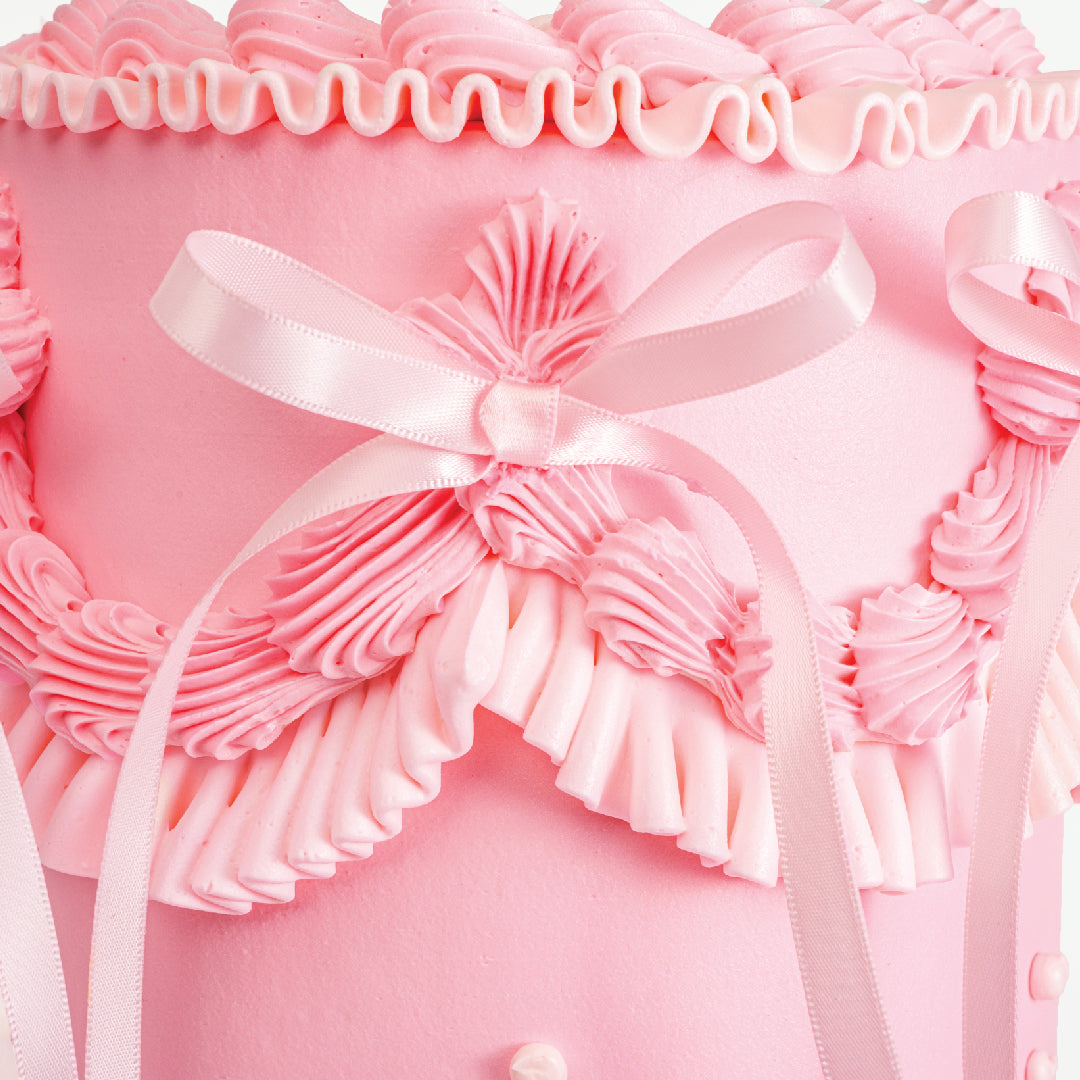 Sweet Pink Coquette Cake - Sweet E's Bake Shop - The Cake Shop