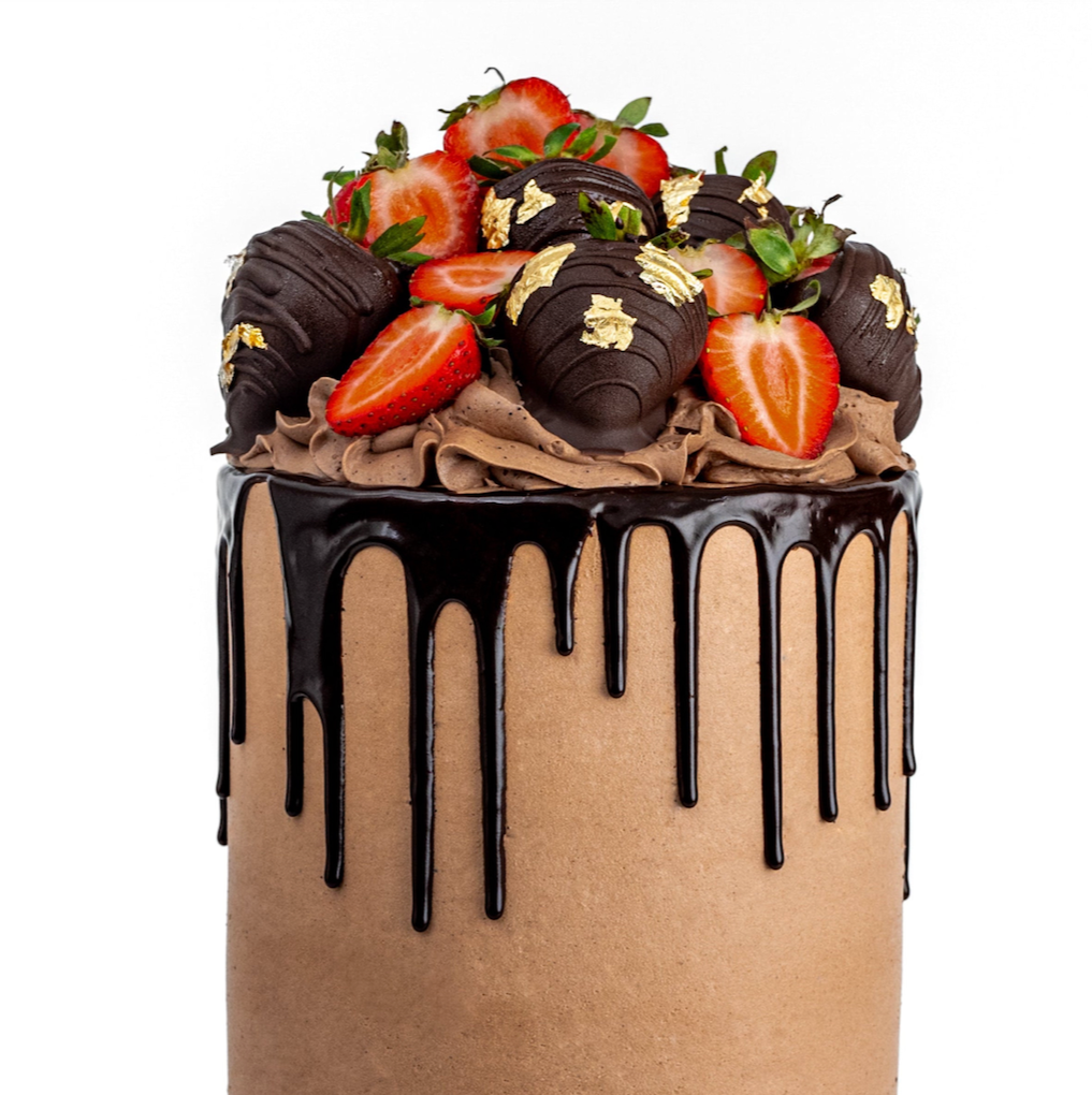 Chocolate Dipped Strawberry Cake for Valentine's - LA-wide