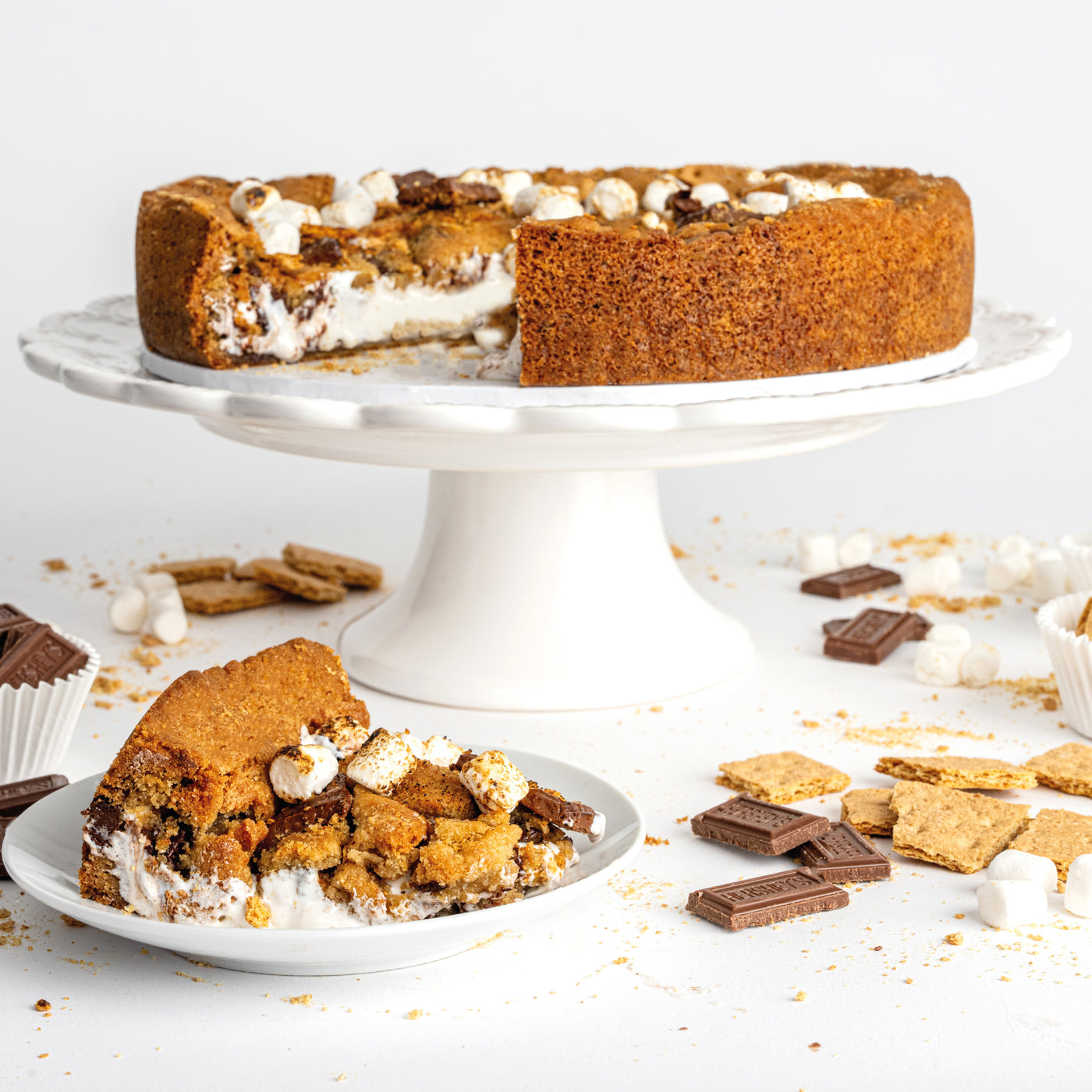 S'more Cookie Cake