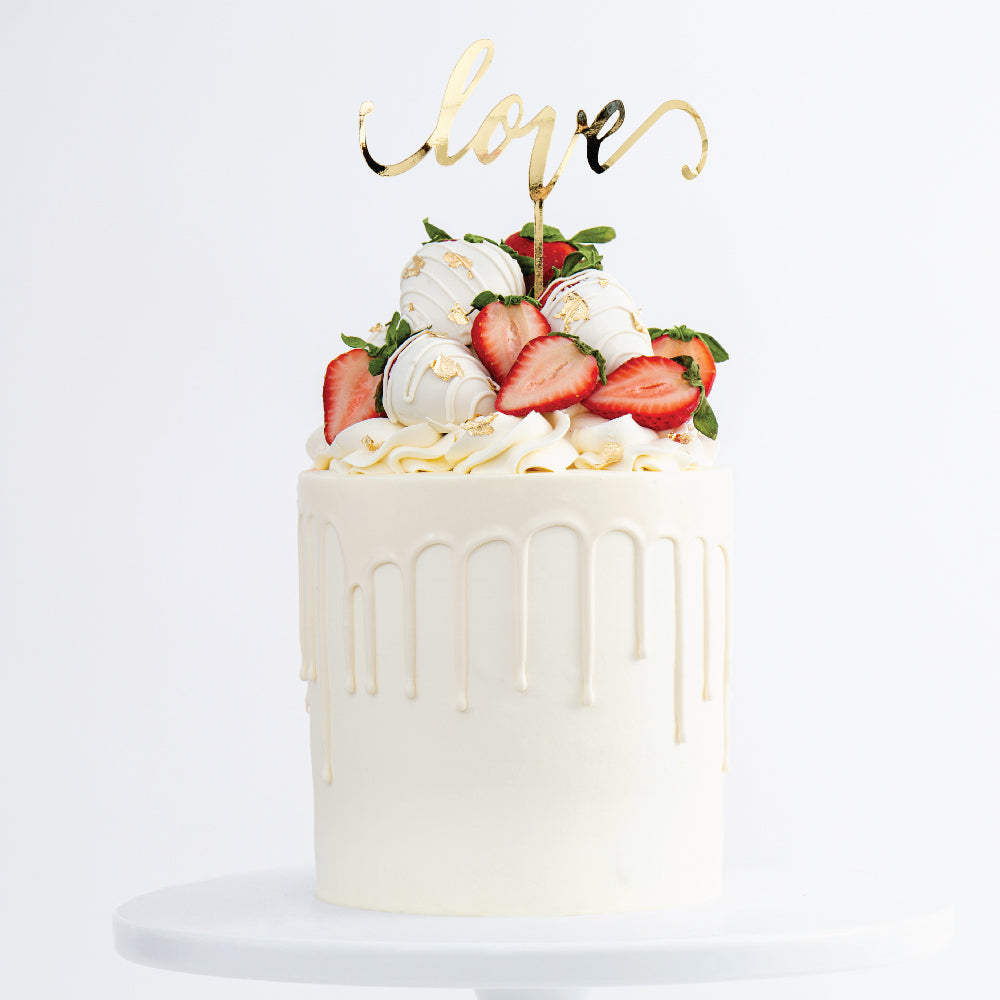 Strawberry birthday cake 2 : r/cakedecorating