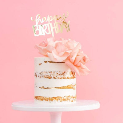 Naked Floral Cake - Sweet E's Bake Shop