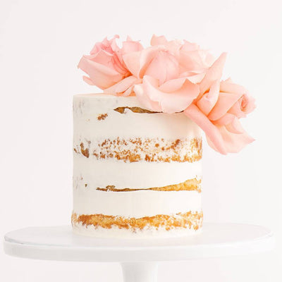 Naked Floral Cake - Sweet E's Bake Shop