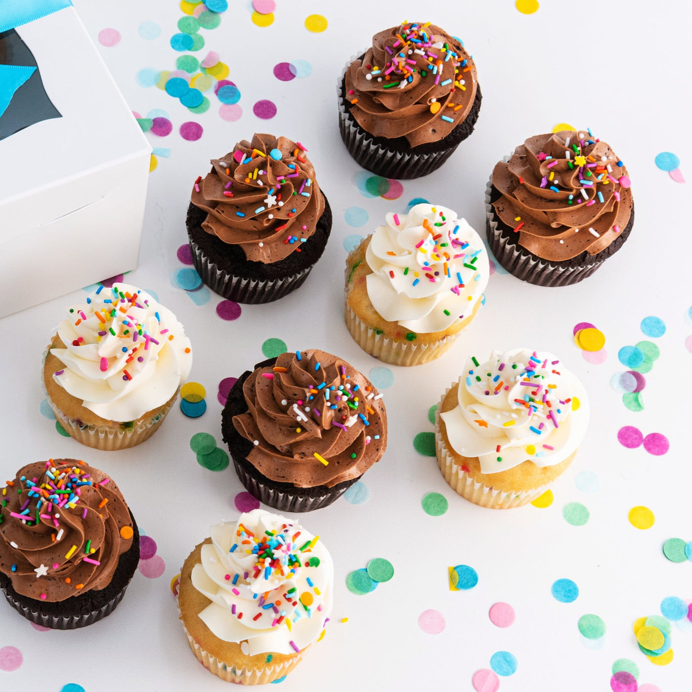 Gluten Free Birthday Wishes Cupcakes - Sweet E's Bake Shop - The Cupcake Shop