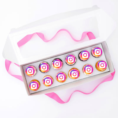 LOGO Valentine Cupcake Gift Box | Upload Your Artwork - Sweet E's Bake Shop - The Cupcake Shop