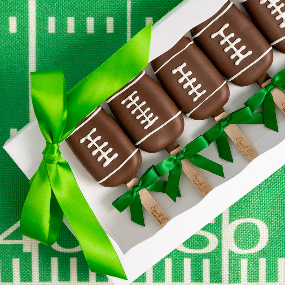 Football Cakesicles - Sweet E's Bake Shop - Sweet E's Bake Shop