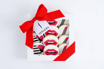 Custom Circle Logo Cookie Gift Box w/ Custom Tag  | Upload Your Artwork (Customizer) - Sweet E's Bake Shop - Sweet E's Bake Shop