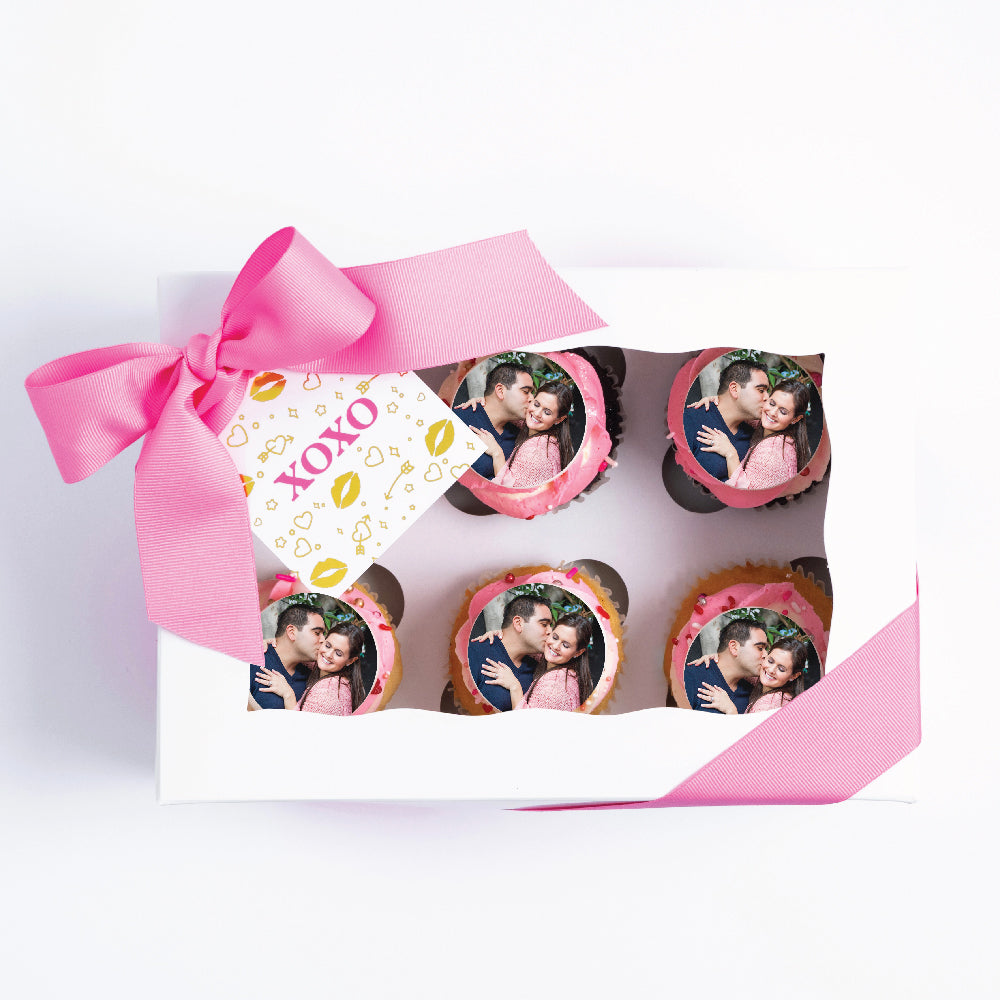 PHOTO Valentine Cupcake Gift Box | Upload Your Artwork - Sweet E's Bake Shop - The Cupcake Shop