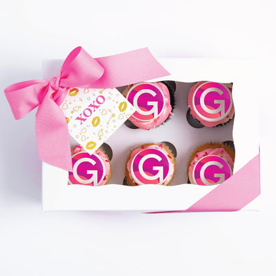 LOGO Valentine Cupcake Gift Box | Upload Your Artwork - Sweet E's Bake Shop - The Cupcake Shop