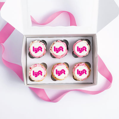 LOGO Valentine Cupcake Gift Box | Upload Your Artwork - Sweet E's Bake Shop - The Cupcake Shop