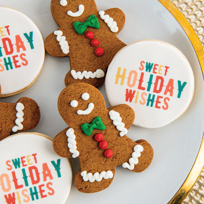 Sweet Holiday Wishes Cookies | Custom Order - Sweet E's Bake Shop - Sweet E's Bake Shop