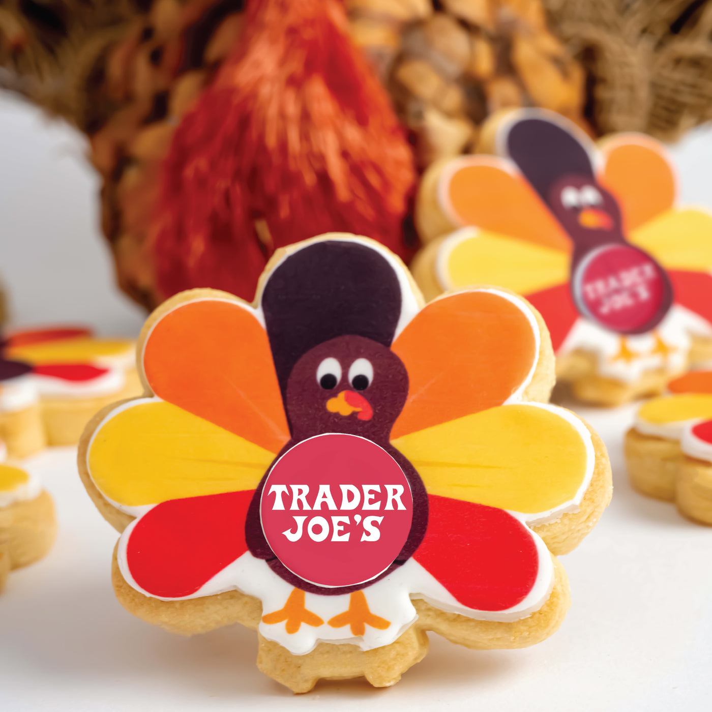 Thanksgiving Turkey Logo Cookies