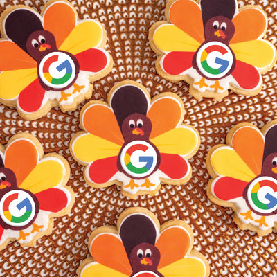 Thanksgiving Turkey Logo Cookies