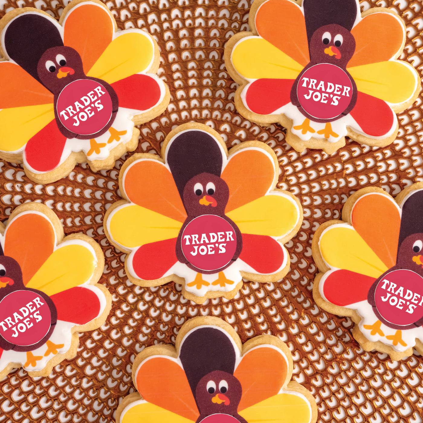 Thanksgiving Turkey Logo Cookies