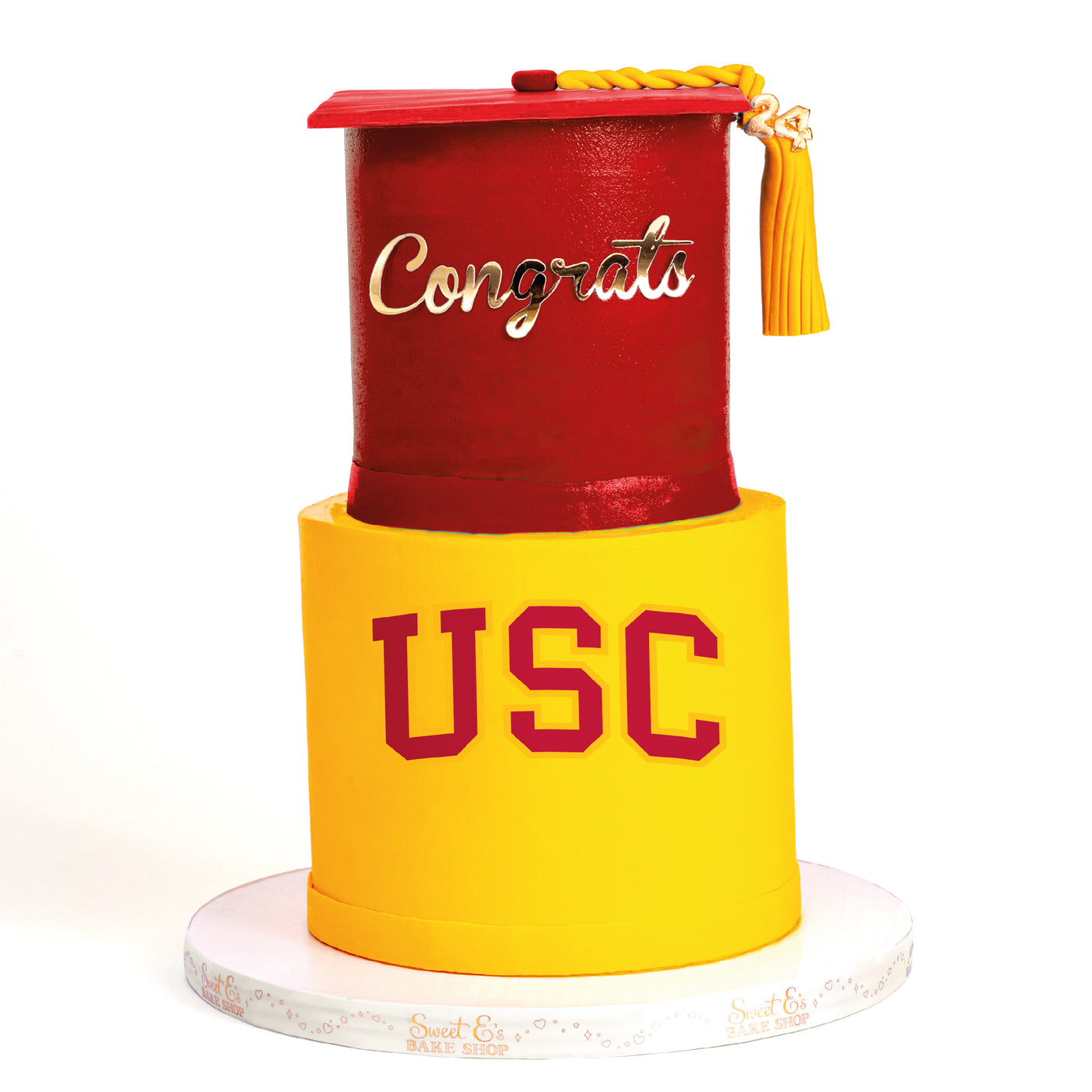 USC Graduation 2 Tier Cake