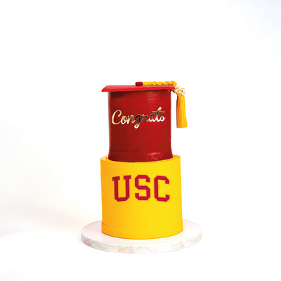 USC Graduation 2 Tier Cake
