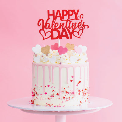 Valentine Confetti Cake - Sweet E's Bake Shop - The Cake Shop