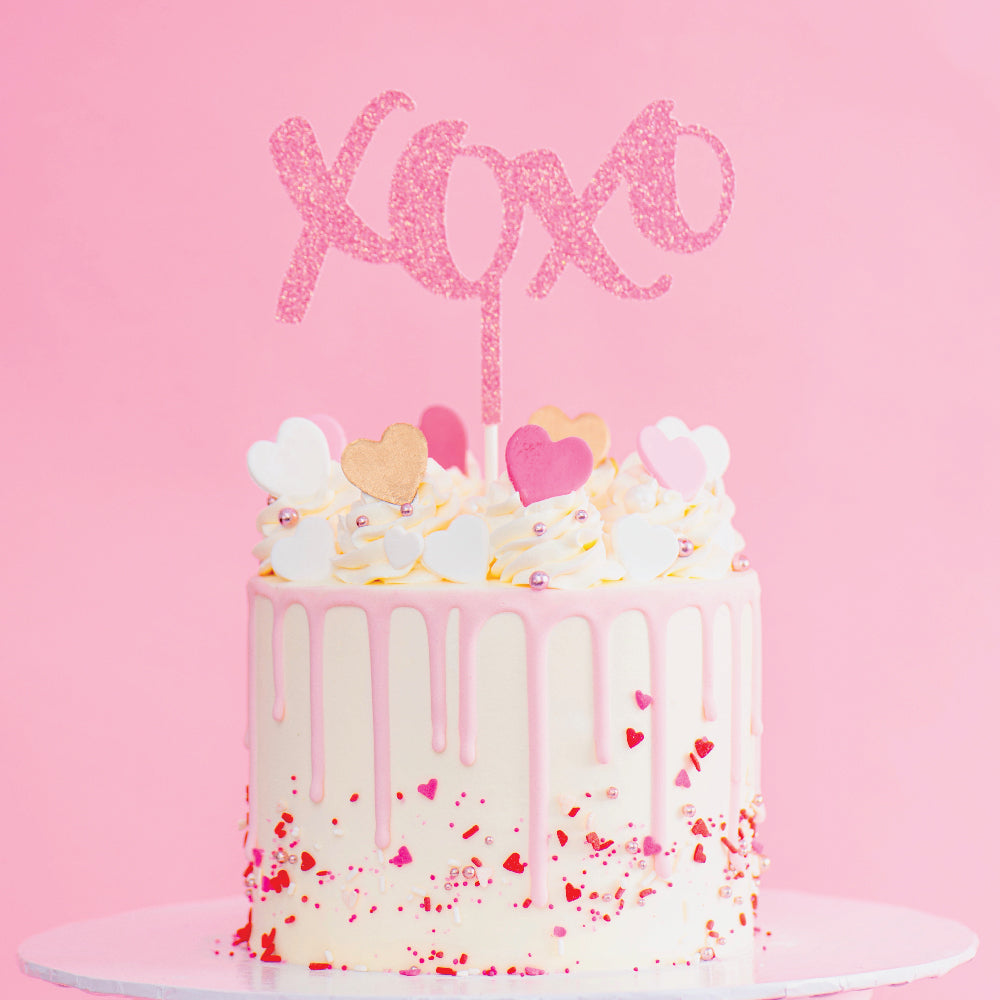Valentine Confetti Cake - Sweet E's Bake Shop - The Cake Shop