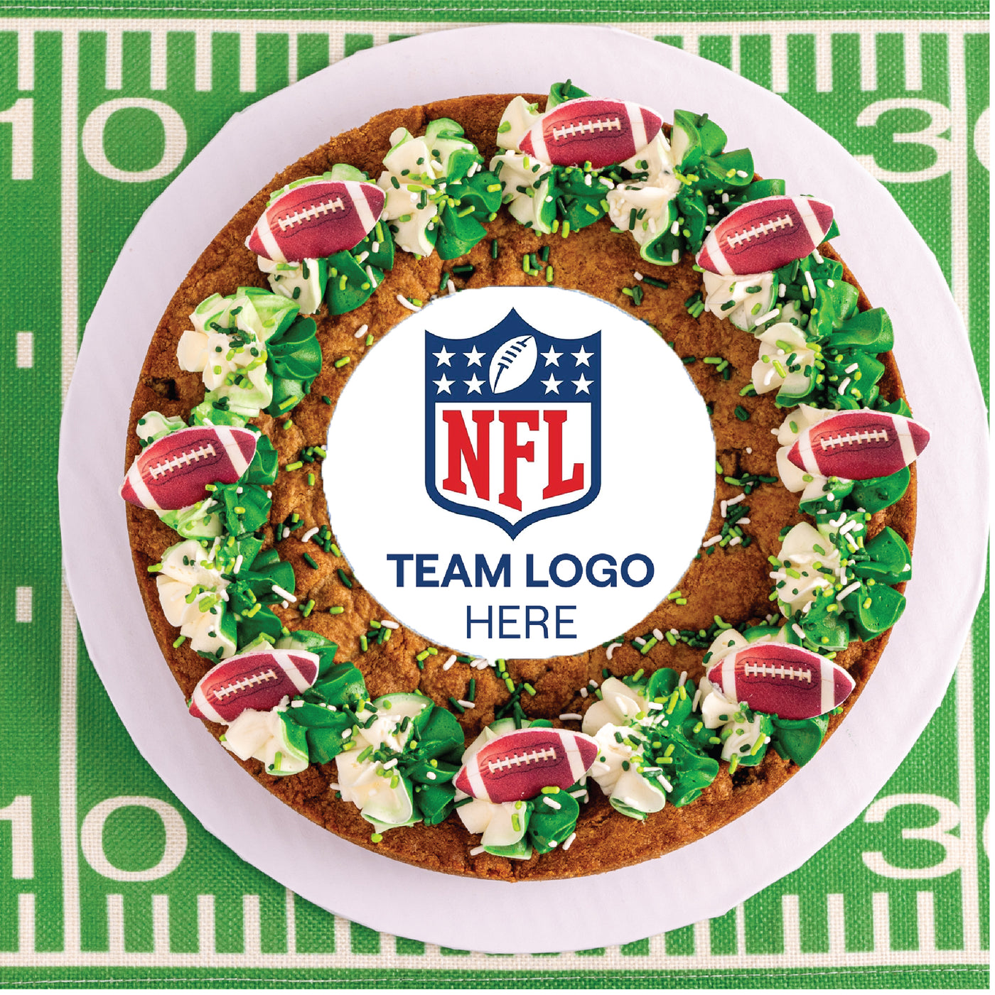 Football Team Cookie Cake Delivery Los Angeles - Main Image