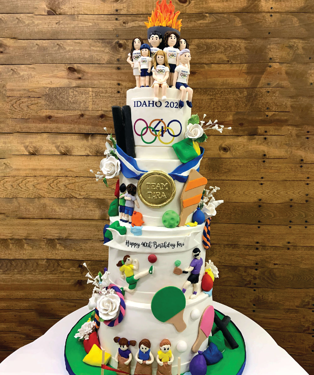 Summer Olympics Birthday Cake - Sweet E's Bake Shop - The Cake Shop