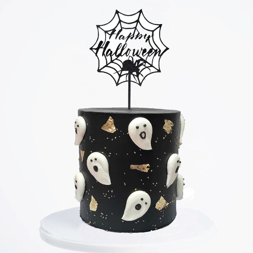 Glam Ghost Cake | Choose Your Color - Sweet E's Bake Shop - The Cake Shop