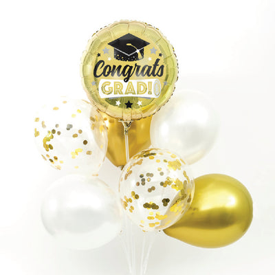 Graduation Cake & Balloon Bundle - Sweet E's Bake Shop - The Cake Shop