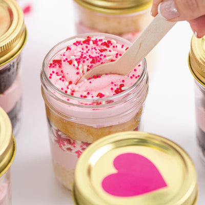 Valentine's Day Cupcake in a Jar - Sweet E's Bake Shop - Sweet E's Bake Shop