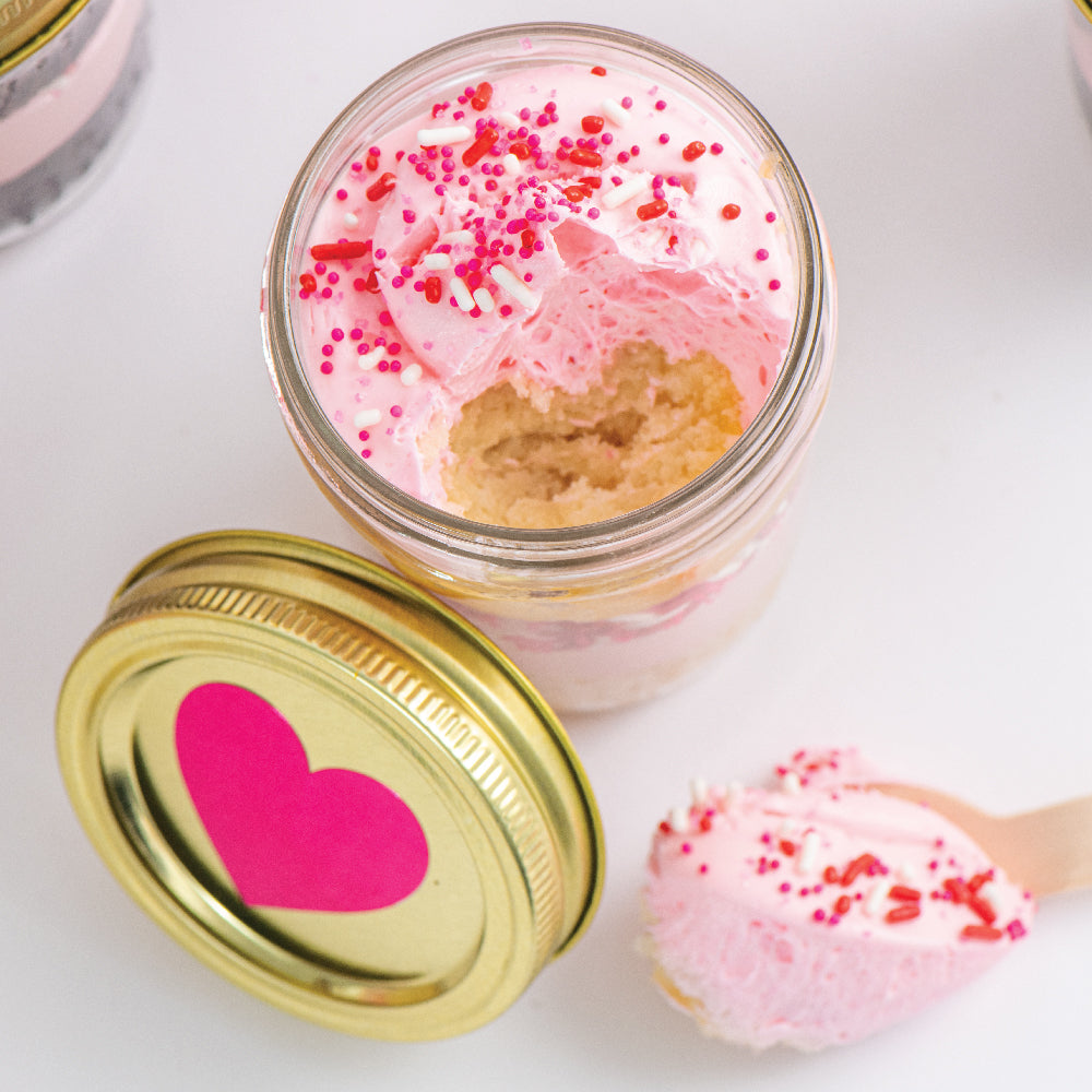 Valentine's Day Cupcake in a Jar - Sweet E's Bake Shop - Sweet E's Bake Shop