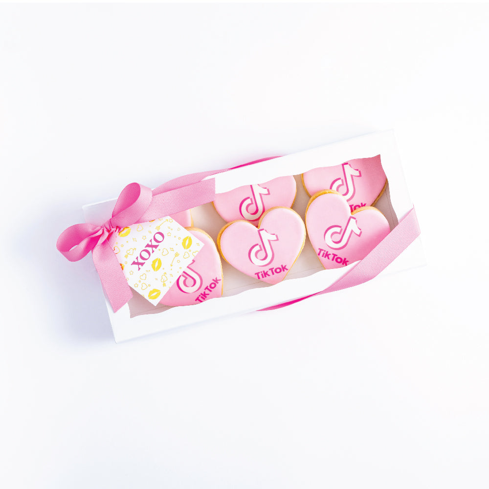 Heart LOGO Cookies | Gift Box | Upload Your Artwork - Sweet E's Bake Shop - Sweet E's Bake Shop