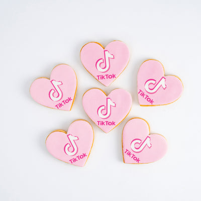 Heart LOGO Cookies | Gift Box | Upload Your Artwork - Sweet E's Bake Shop - Sweet E's Bake Shop