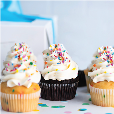 VEGAN Birthday Wishes Cupcakes - Sweet E's Bake Shop - The Cupcake Shop