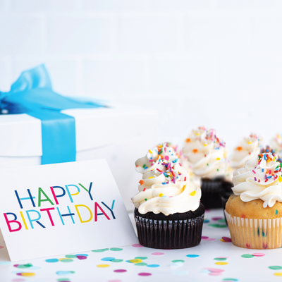 VEGAN Birthday Wishes Cupcakes - Sweet E's Bake Shop - The Cupcake Shop
