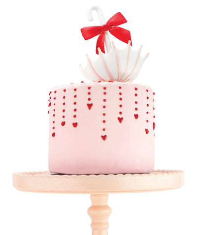 Umbrella Topper Baby Shower Cake - Sweet E's Bake Shop - The Cake Shop