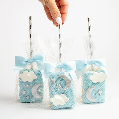 Baby Shower Cloudy Rice Krispies - Sweet E's Bake Shop - The Cake Shop