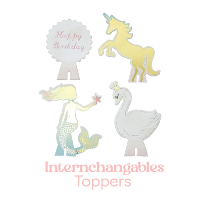 Rainbow Cupcake Tower Display | 3 Tiers | 4 Toppers - Sweet E's Bake Shop - The Party Shop