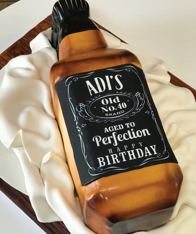 Jack Daniels Bottle Cake - Sweet E's Bake Shop - The Cake Shop