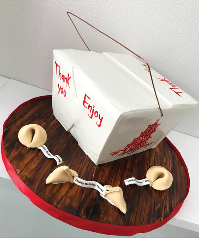 Chinese Takeout Box Cake - Sweet E's Bake Shop - The Cake Shop