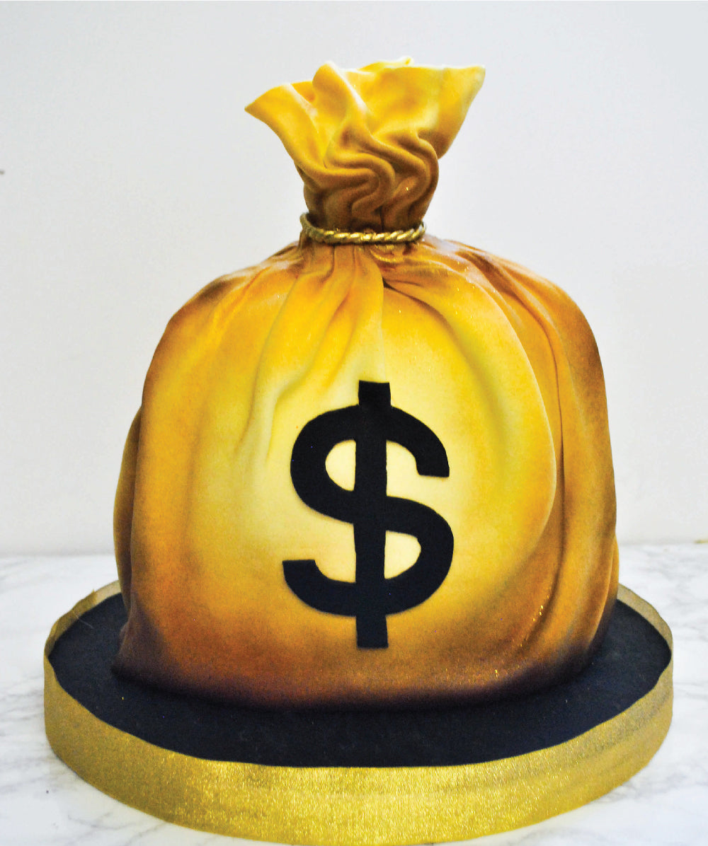 Money Bag Cake - Sweet E's Bake Shop - The Cake Shop