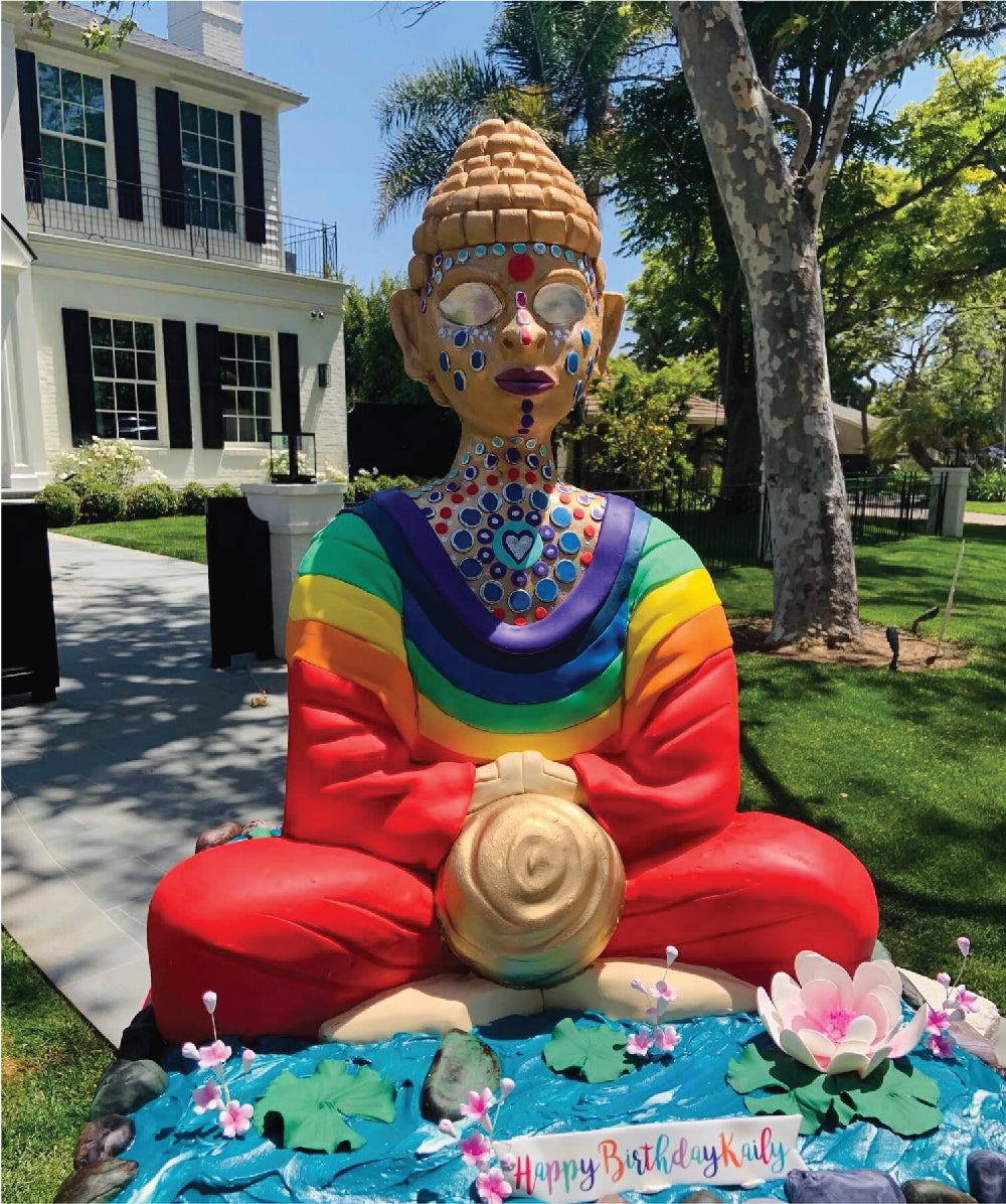 Rainbow Buddah Cake - Sweet E's Bake Shop - The Cake Shop