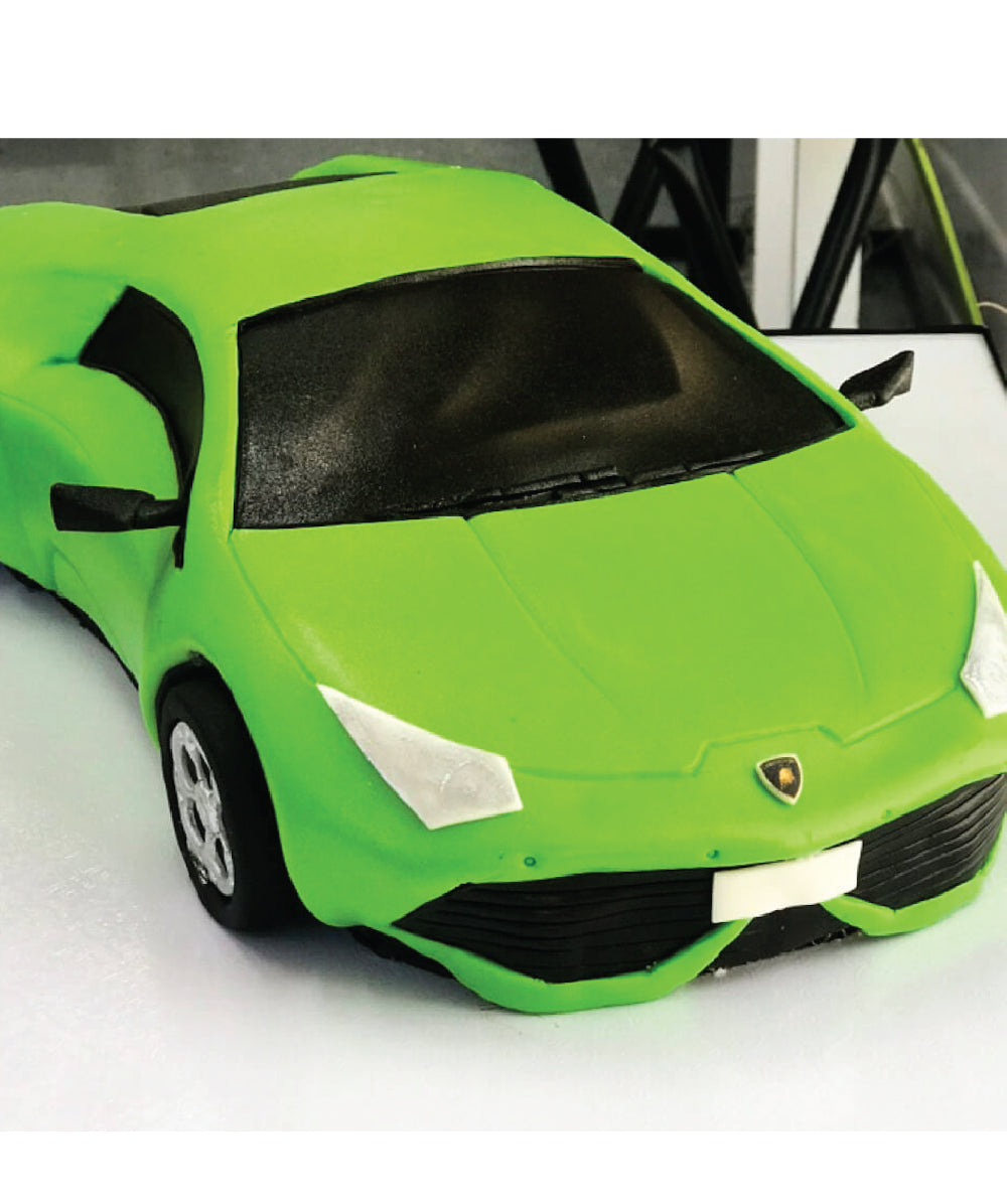 Green Lamborghini Cake - Sweet E's Bake Shop - The Cake Shop