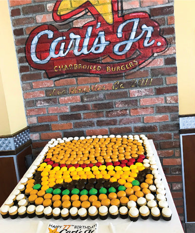 Carls Jr. Cupcakes Cake - Sweet E's Bake Shop - The Cake Shop